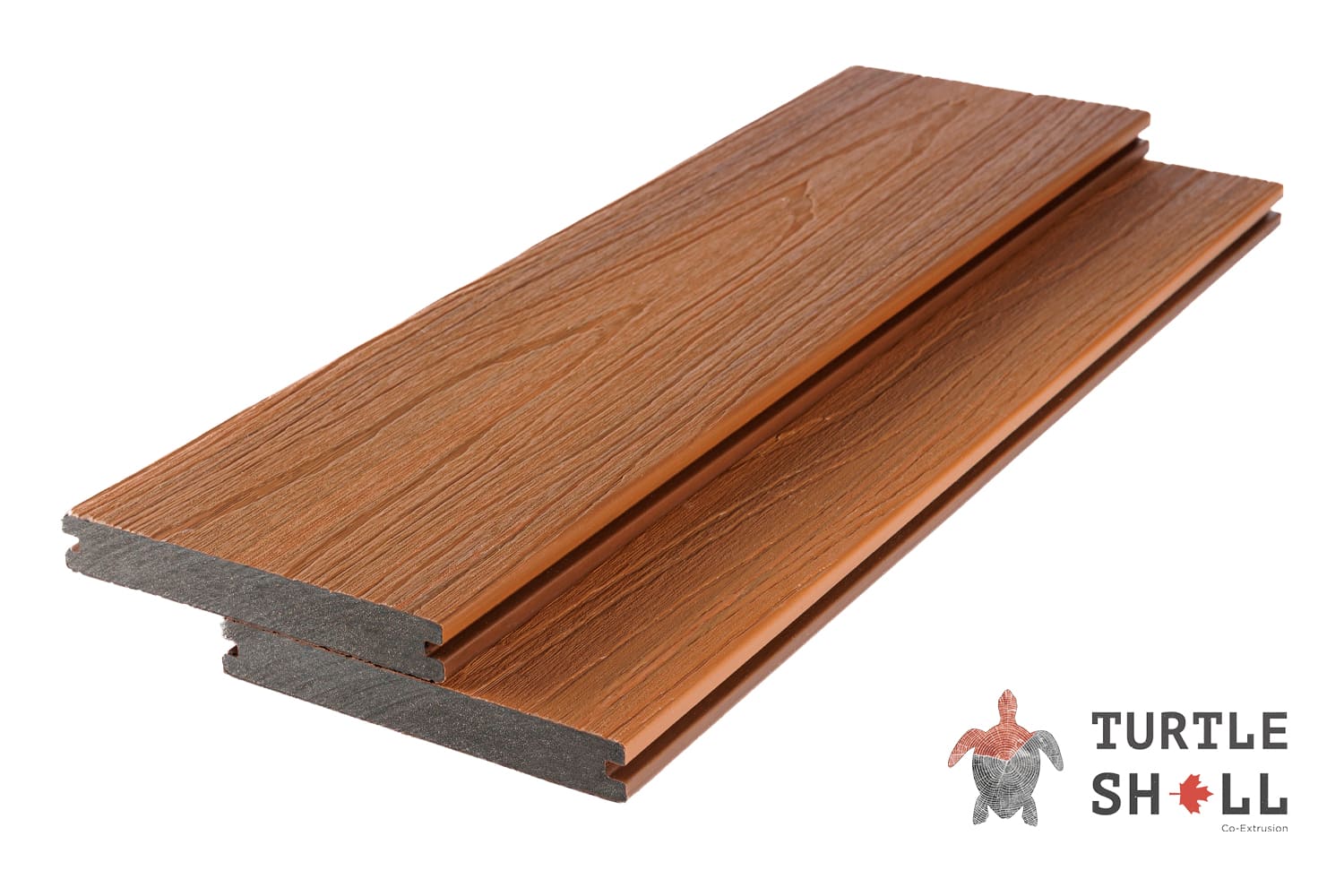 Террасная доска из ДПК Turtle Shell, Solid, Thai Teak, Co-Extrusion (Dual)