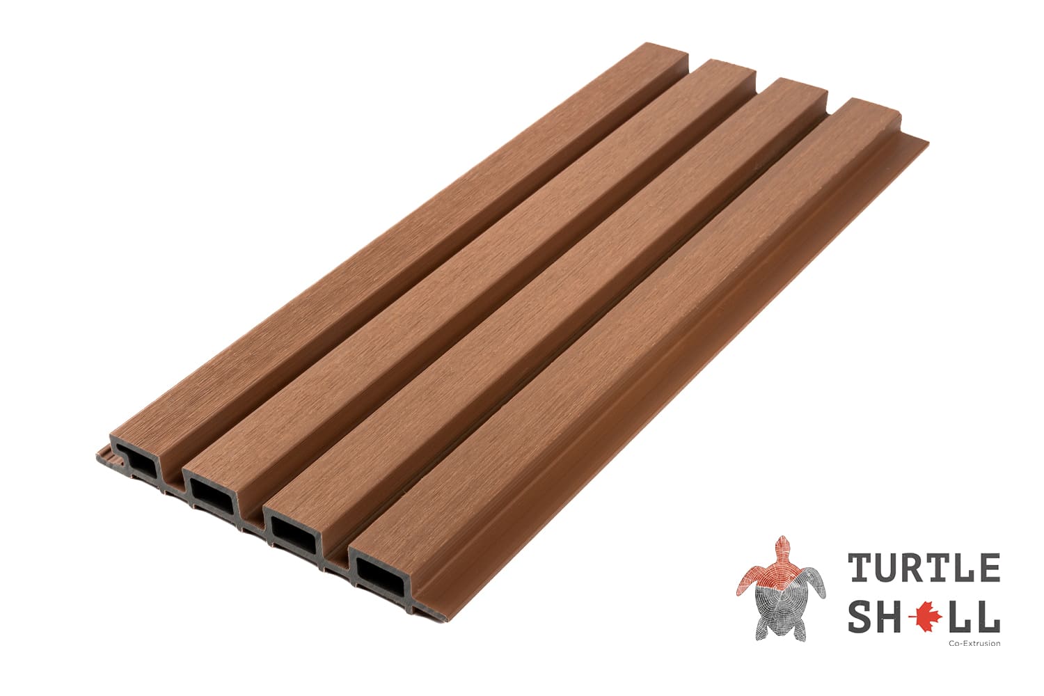 Фасадная (стеновая) реечная панель из дпк Middle Lines, Crimean Pine, Co-Extrusion