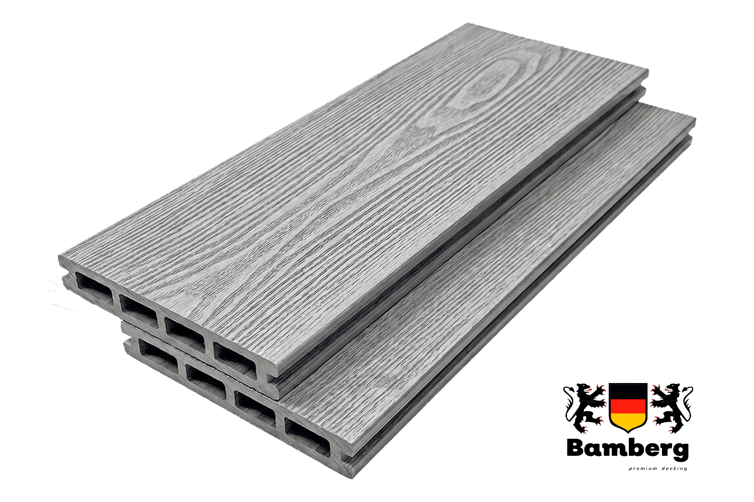 Террасная доска ДПК Bamberg пустотелая 3D Natural, Barnwood, 140х22 мм— Black Deck