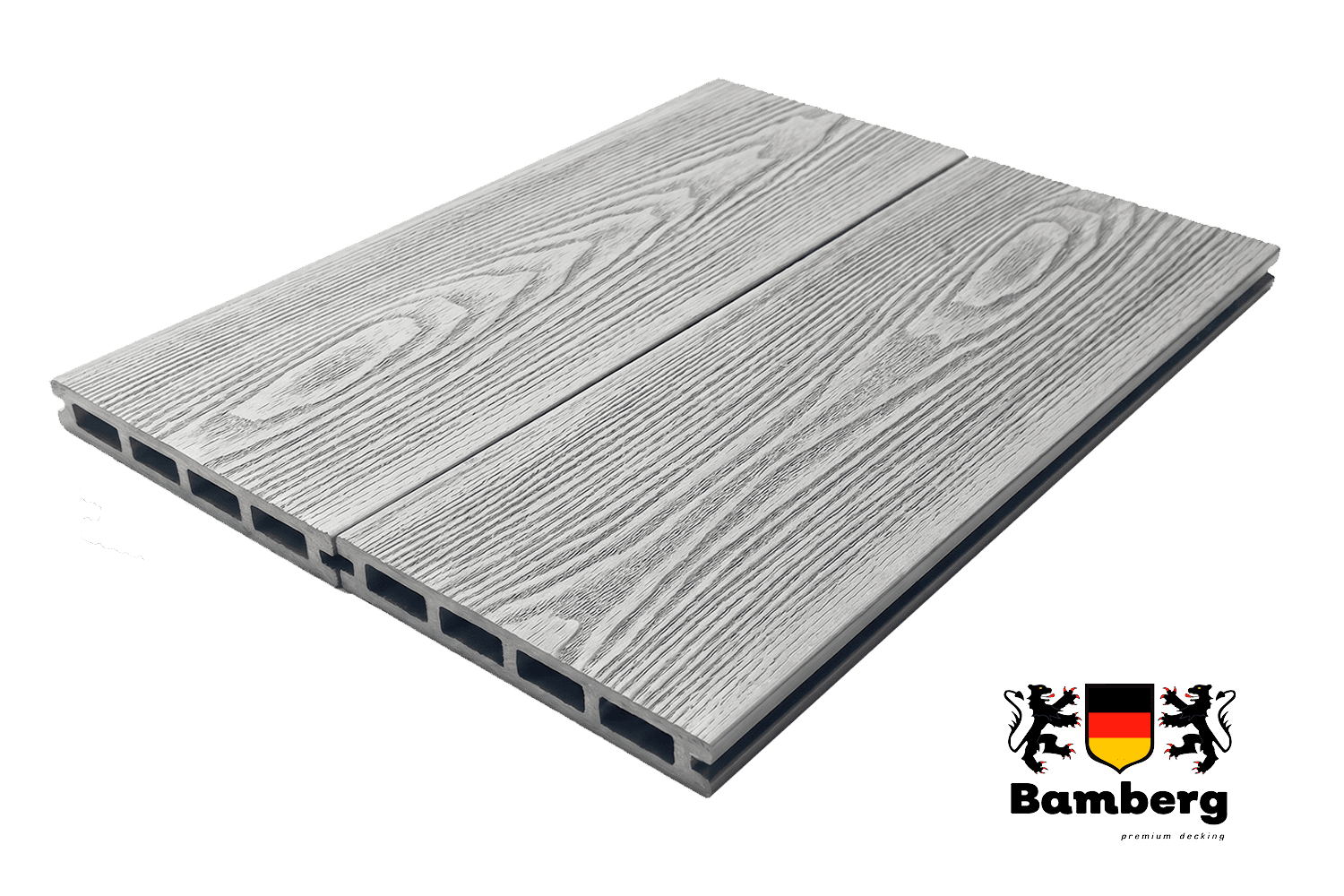 Террасная доска ДПК Bamberg пустотелая 3D Natural, Barnwood, 140х22 мм— Black Deck