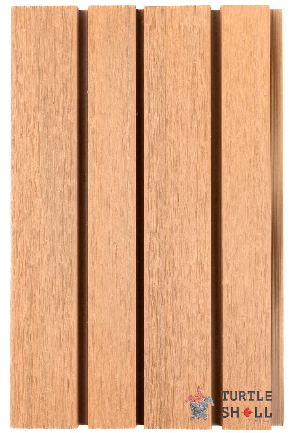 Реечная панель ДПК Turtle Shell Double Lines, Siberian Pine 