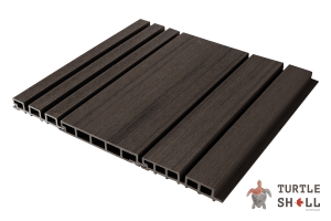 Фасадная (стеновая) реечная панель из дпк Middle Lines, Texas Hickory Co-Extrusion