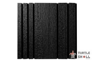 Реечная панель ДПК Turtle Shell Double Lines, Голландское Сгоревшее дерево (Holland Burntwood)