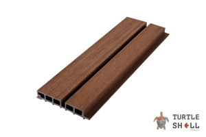 Реечная панель ДПК Turtle Shell Double Lines, Australian Palisander 