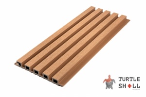 Реечная панель ДПК Нэ́рроу Лайнс, Сибирская сосна (Siberian Pine), Коэкструзия (желтая)