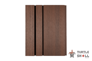 Реечная панель ДПК Turtle Shell Double Lines, Australian Palisander 