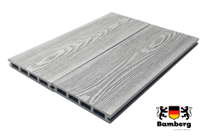 Террасная доска ДПК Бамберг пустотелая, 3D Натур (Natural), Барнвуд (Barnwood)— Black Deck